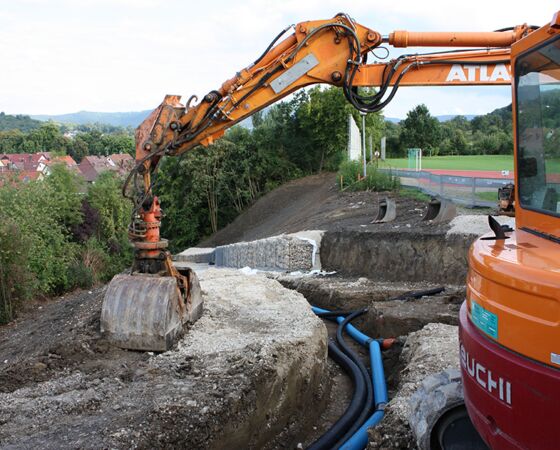 Baufortschritt am 11.08.2009